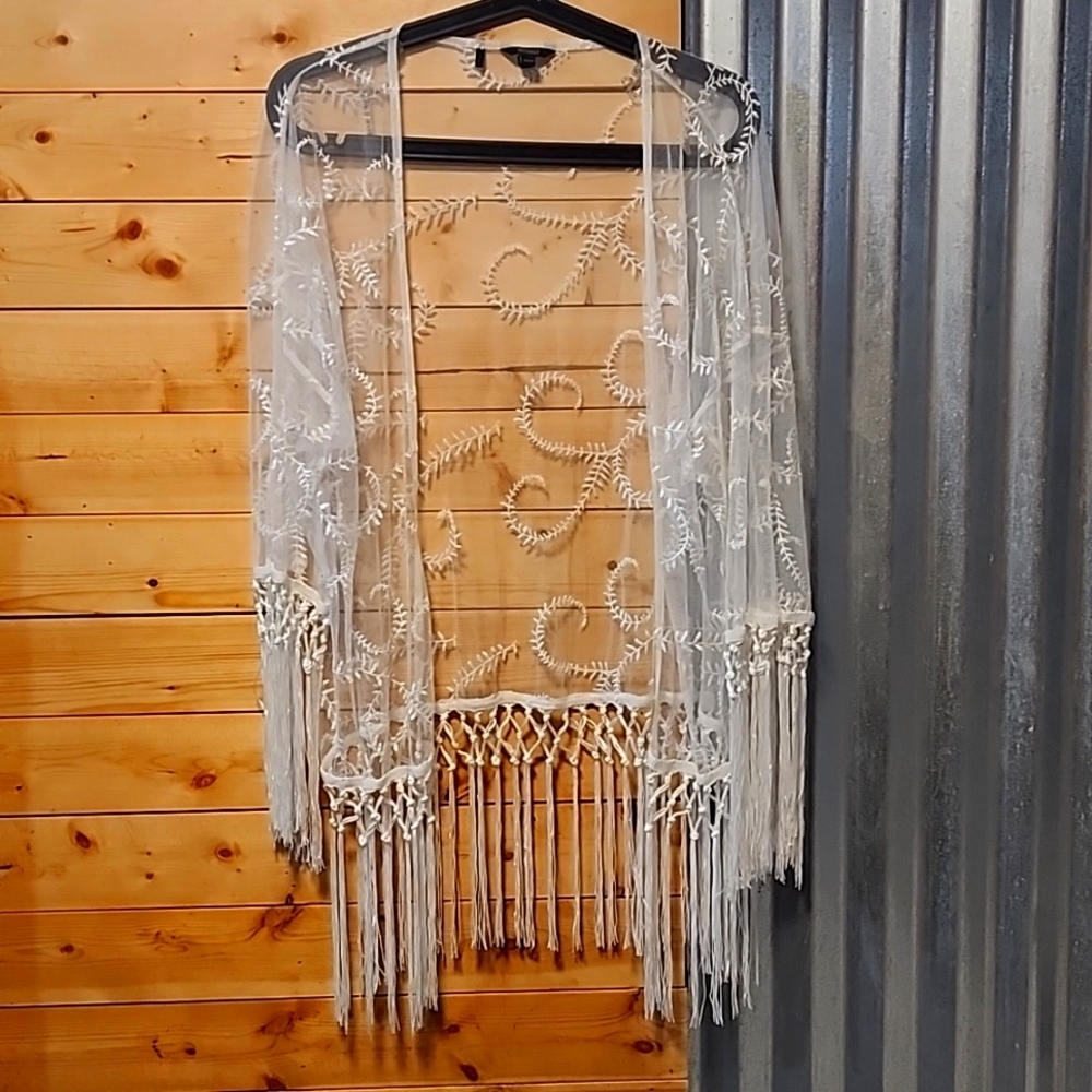 Buffalo David Bitton Sheer Cardigan Size Xs Tp